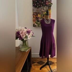 Prada Deep Purple Midi Dress